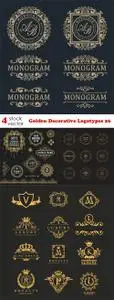 Vectors - Golden Decorative Logotypes 26