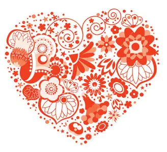 Vector heart pattern2