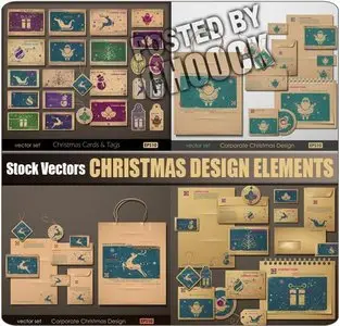 Christmas design elements - Stock Vector