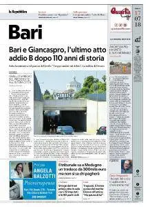 la Repubblica Bari - 17 Luglio 2018