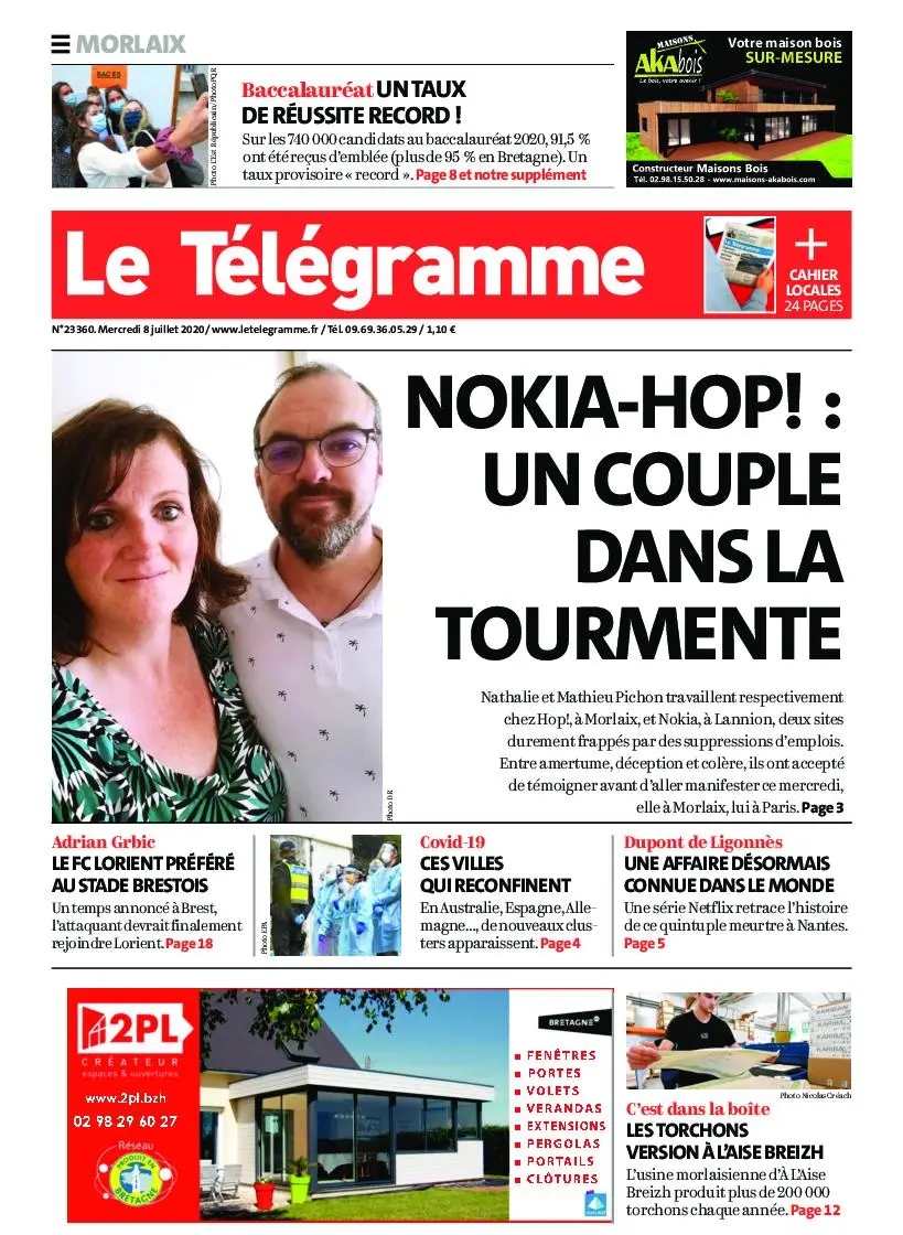 Le Télégramme Morlaix 08 Juillet 2020 Avaxhome 