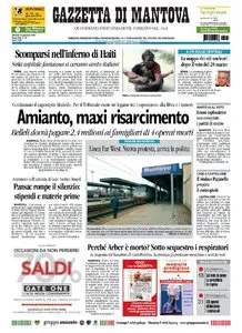 LA GAZZETTA DI MANTOVA DEL 15 GENNAIO 2010