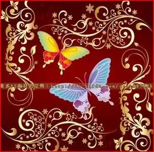 Butterfly Flowers Photoshop Brushes
