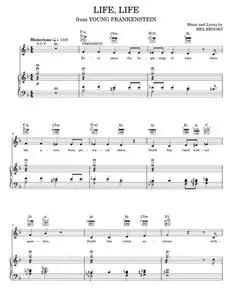 Life, Life - Mel Brooks, Young Frankenstein Musical (Piano-Vocal-Guitar)