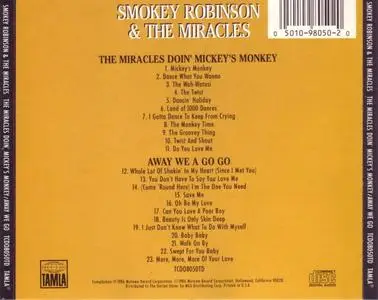 Smokey Robinson & The Miracles - The Miracles Doin' Mickey's Monkey (1963) & Away We A Go Go (1966) [1986, Reissue]