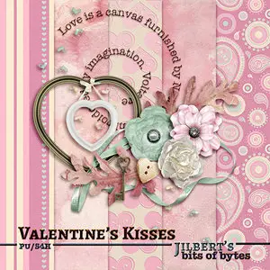 Scrap Kit: Valentine's Kisses, Romantic Clusters & Quick Pages