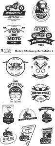 Vectors - Retro Motorcycle Labels 2