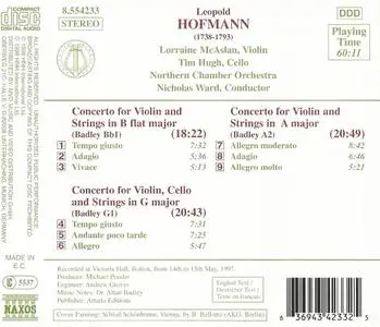 Lorraine McAslan - Leopold Hofmann: Violin Concertos (1998)