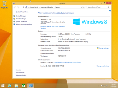 Windows 8.1 Pro Vl Update 3 December 2020 Multilingual Preactivated