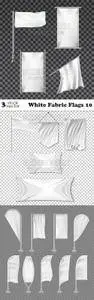 Vectors - White Fabric Flags 10