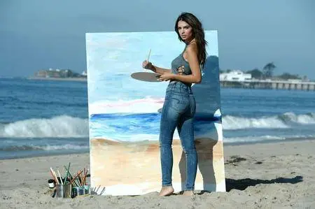 Emily Ratajkowski - American Eagle Denim Photoshoot in Malibu on August 16, 2016