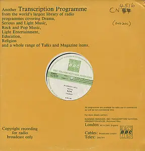 BBC Transcription LP´s - Progressive Rock At BBC 1968-70