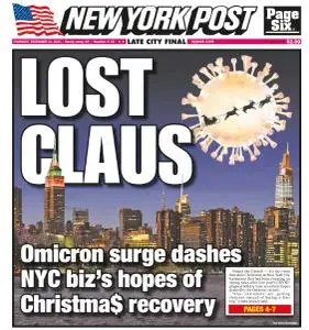 New York Post - December 23, 2021