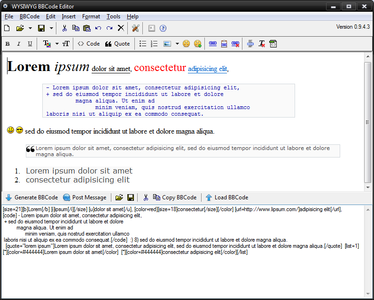 WYSIWYG BBCode Editor 0.9.5.1 Portable