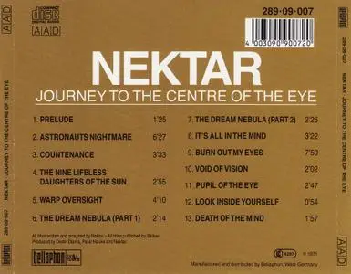 Nektar - Journey To The Centre Of The Eye (1971) {1987, Reissue}