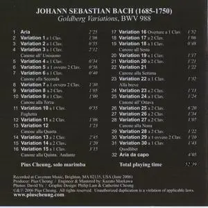 Pius Cheung - J.S. Bach: Goldberg-Variationen (arr. for solo marimba) (2006)