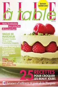 ELLE Québec - à table - Ete 2012