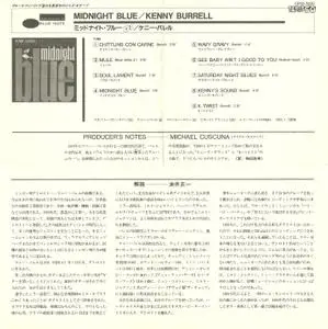 Kenny Burrell - Midnight Blue (1963) {Blue Note, CP32-5229, Japan Early Press}