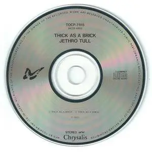 Jethro Tull - Thick As A Brick (1972) {1993, Japan 1st Press}