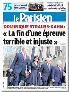 Le Parisien & Le cahier de Paris - Mercredi 24 aout 2011
