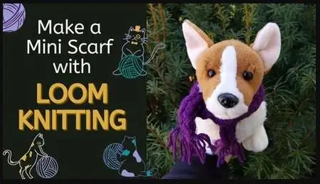 How to Make a Mini Scarf with Loom Knitting!
