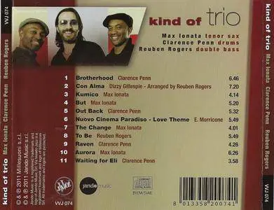 Max Ionata, Clarence Penn, Reuben Rogers - Kind of Trio (2011) {Jando Music WJ 074}