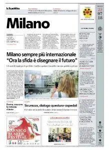 la Repubblica Milano - 25 Luglio 2018