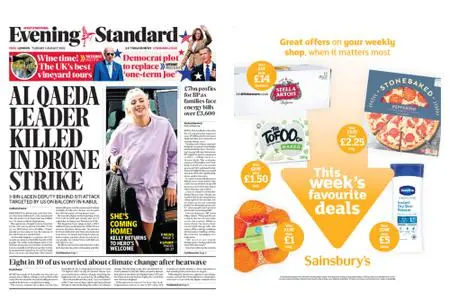 London Evening Standard – August 02, 2022
