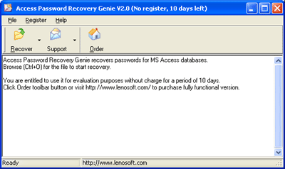 LenoSoft Access Password Recovery Genie v2.80