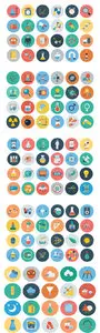 Vector Flat Science and Technology Icons