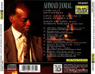 Ahmad Jamal – Chicago Revisited – Live At Joe Segal’s Jazz Showcase (1993)