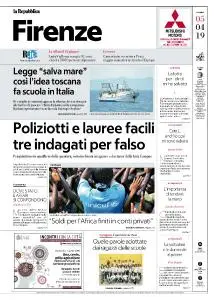 la Repubblica Firenze - 5 Aprile 2019