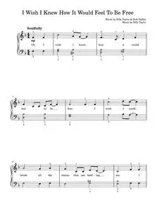 I Wish I Knew How It Would Feel To Be Free - Nina Simone (Easy Piano)