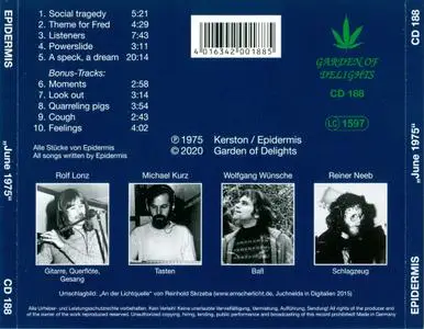 Epidermis - June 1975 (2020) Re-up