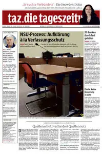 Tageszeitung TAZ vom 27 Oktober 2014