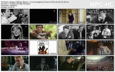 (Fr3) Hallyday, Mitchell, Dutronc - Un trio de légende (2016)