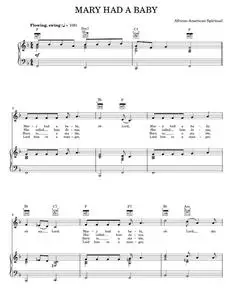 Mary Had A Baby - African-American Spiritual (Piano-Vocal-Guitar)