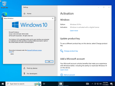 Windows 10 Pro 22H2 build 19045.3636 (x64) Preactivated Multilingual