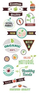 Organic Logos Vector Set