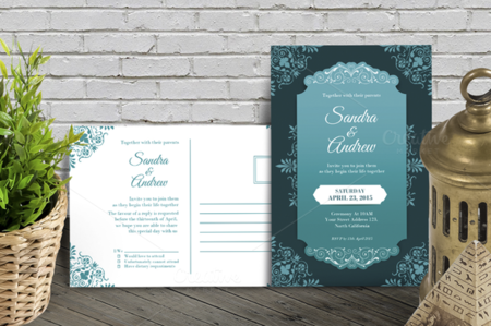 CreativeMarket - Elegant Wedding Invitation