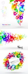 Color Letters Backgrounds