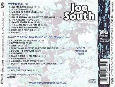 Joe South - Introspect (1968) Don't It Make You Want To Go Home (1969) [2003] *Repost*