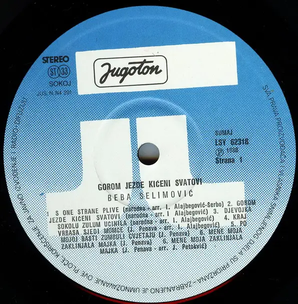Beba Selimovic - Gorom Jezde Kiceni Svatovi (1988) Jugoton LSY-62318 (24bit/96kHz + CD Format)