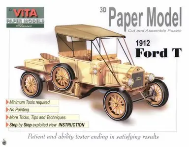 Ford T 1912 (VITA Paper Models) by Ted Kneblewski