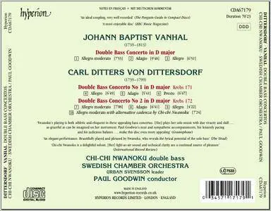 Chi-chi Nwanoku, Swedish Chamber Orchestra, Paul Goodwin - Dittersdorf, Vanhal: Double Bass Concertos (2000) (Repost)