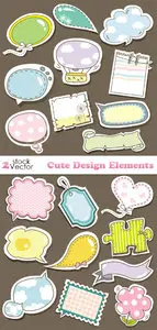 Vectors - Cute Design Elements