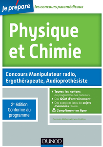 Physique et Chimie : Concours Manipulateur radio, Ergothérapeute, Audioprothésiste
