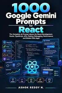 1000 Google Gemini Prompts for React: The Complete AI Prompt Library for React Development, Hooks, TypeScript, APIs, Testing