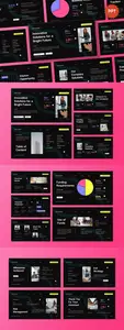 Black Pink Company Pitch Deck PPT 85322JU