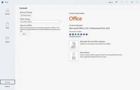 Microsoft Office Professional Plus 2021 VL v2409 Build 18025.20140 (x86/x64) Multilingual
